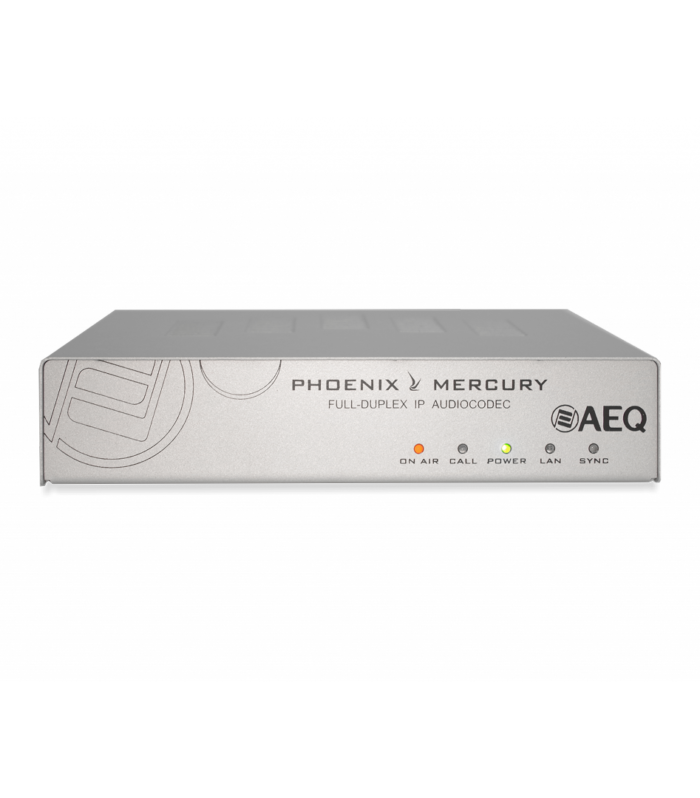 AEQ Phoenix Mercury Audiocodec IP | Conectividade Profissional - SAVCOM