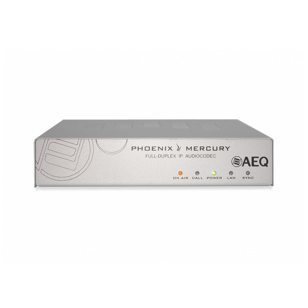 AEQ Phoenix Mercury Audiocodec IP | Conectividade Profissional - SAVCOM