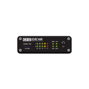 DEVA Broadcast DB91-RX - Decoder IP Compacto com Backup de Áudio
