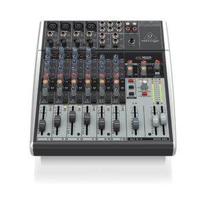 Mixer Analógico com Interface USB Behringer XENYX 1204USB com faders e compressores integrados
