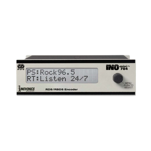 Receptor de Monitoramento RDS Dinâmico Inovonics 704 para estações de rádio.