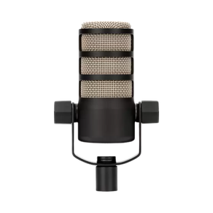 Microfone Rode PodMic Profissional dinâmico para gravação de podcasts.