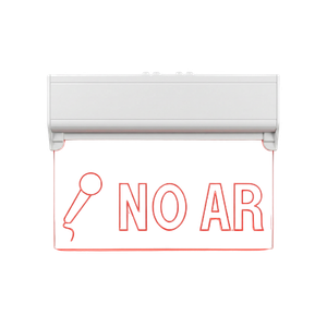 Aviso Luminoso No Ar Profissional instalado em estúdio de rádio.