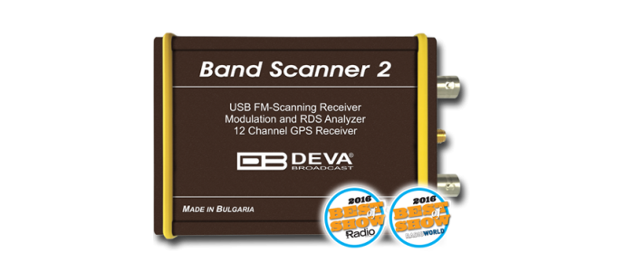 Band Scanner 2 Monitor de modulação FM, Decodificador RDS e Receptor GPS Integrado para Pesquisa de Cobertura de Sinal DEVA