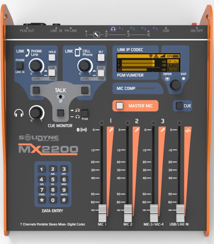 Mixer de Áudio MX2200 Solidyne