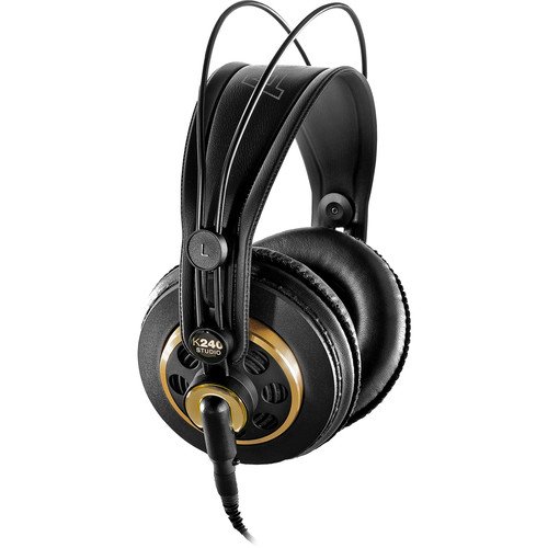 Fones de ouvido estéreo semiabertos profissionais AKG K240 Studio