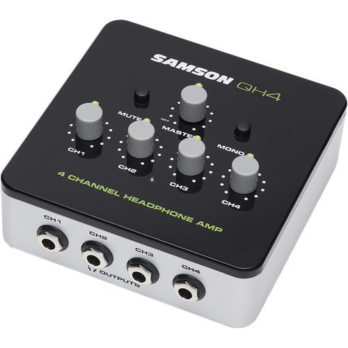 Amplificador de fone de ouvido Samson QH4 de 4 canais