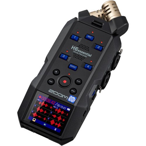 ZH6E Gravador de áudio portátil de 6 canais e 32 bits em ponto flutuante ZOOM