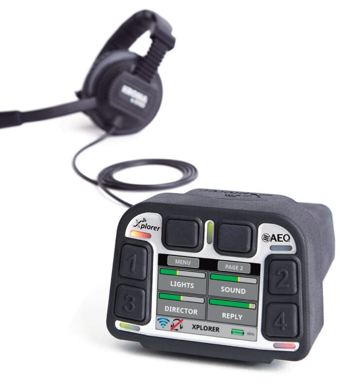 Transmissor de cinto sem fio para intercomunicador Xplorer AEQ