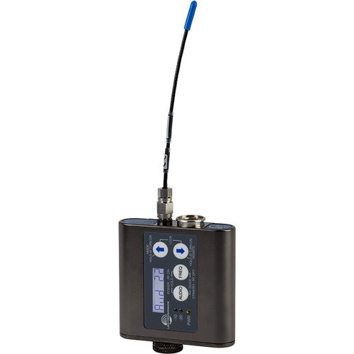 LECTROSONICS Transmissor UHF de cinto híbrido digital sem fio com bateria dupla SMQ